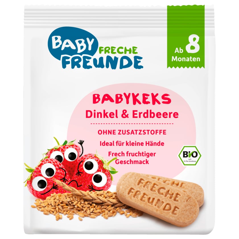 Freche Freunde Bio Babykeks Dinkel & Erdbeere 100g